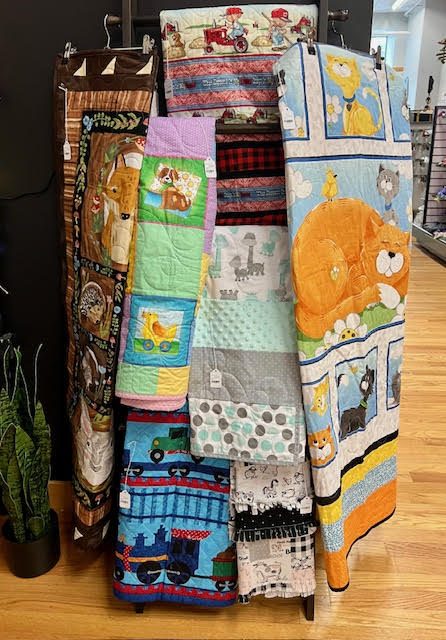 Shop display blankets